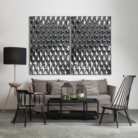 Depthless Matrix Mirror Frame 6 Panels