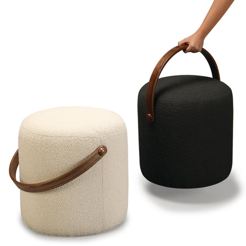 Nell Pouffe with Handle
