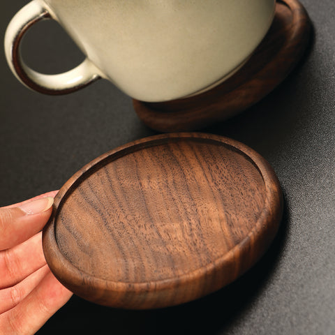 Walnut Round Coaster