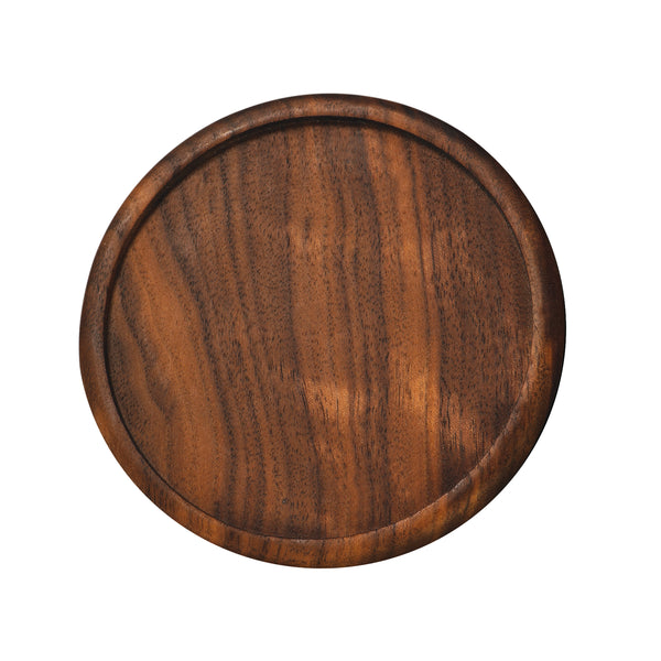 Walnut Round Coaster Set of 4