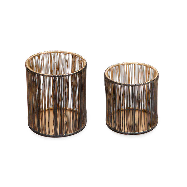 Cylinder Iron Wire Lantern
