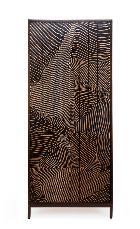 Folded Linens Cabinet