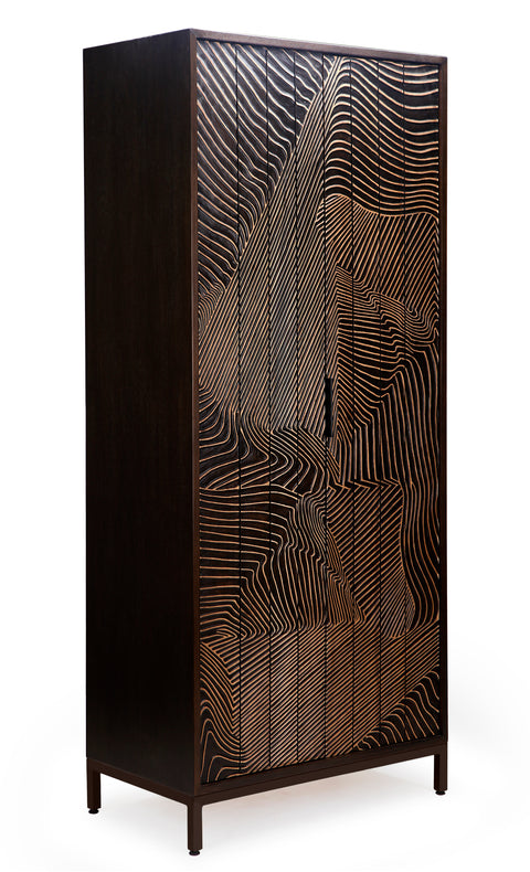 Folded Linens Cabinet