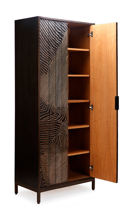 Folded Linens Cabinet