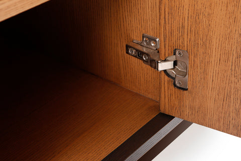 Folded Linens Entertainment Cabinet